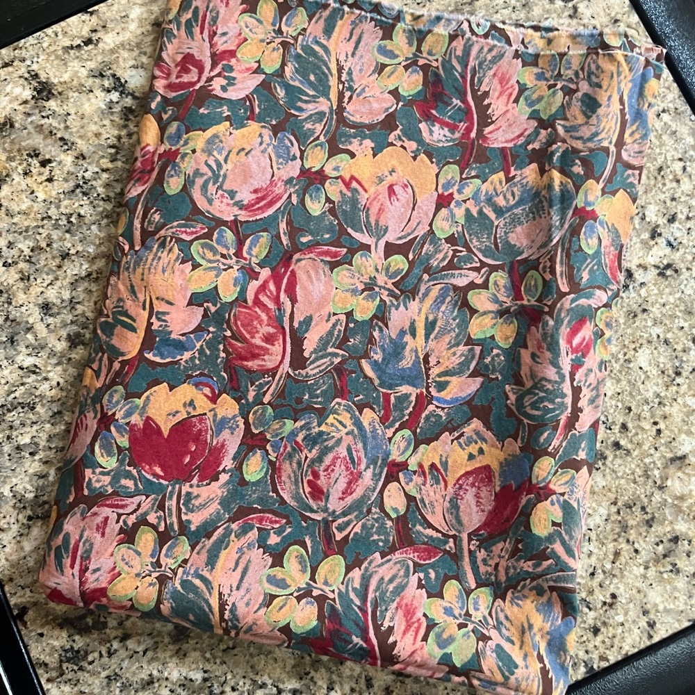 Vintage  Remnant fabric size 43 X 55 inches/ Firm Price